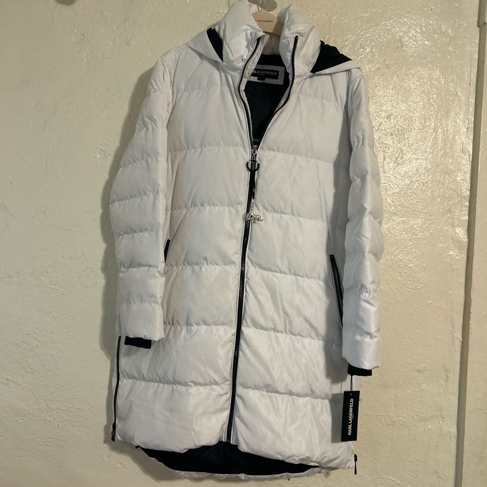 Karl Lagerfeld Black Jacket with Logo Patch NWT - image 3